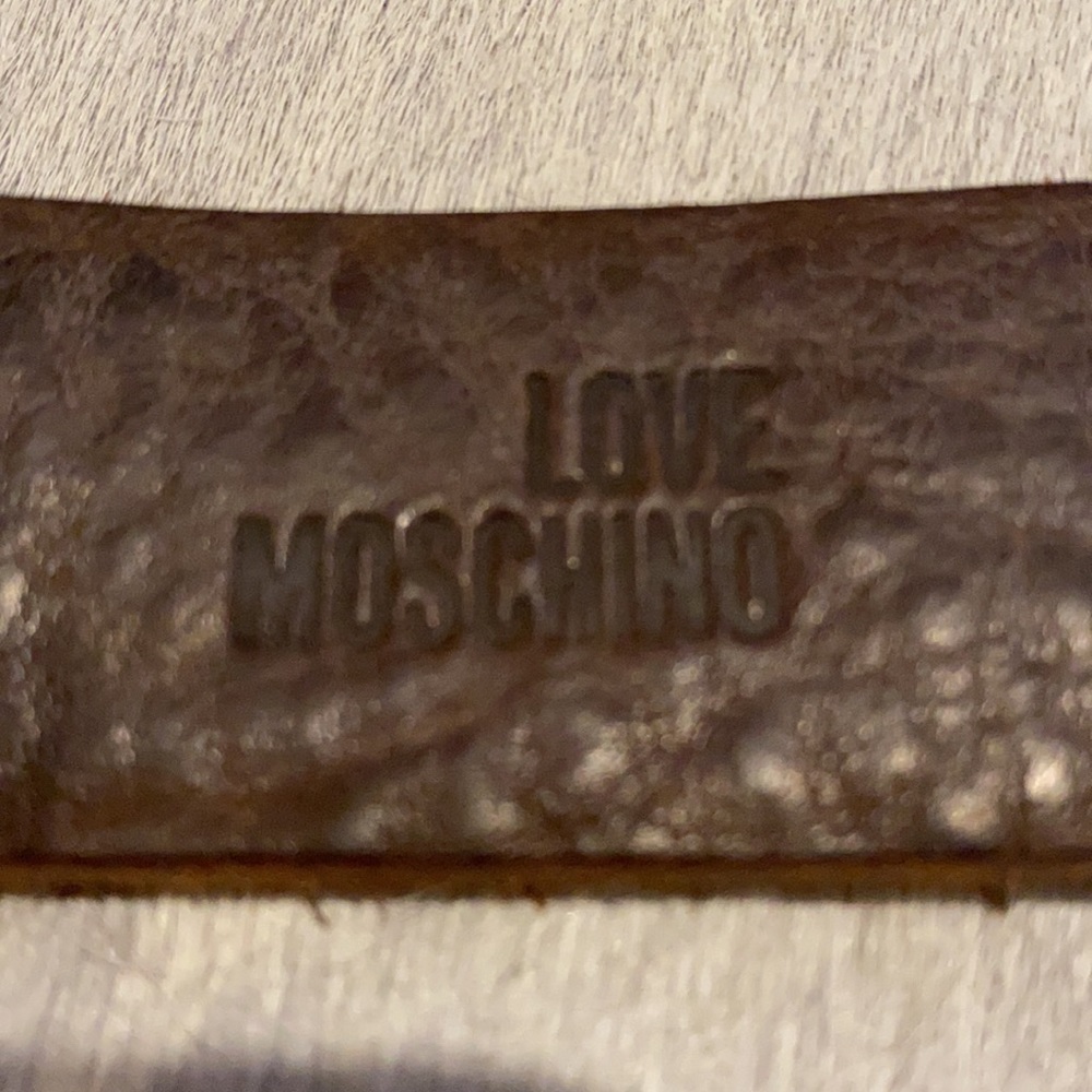 Moschino Leather Belt w/ Purse